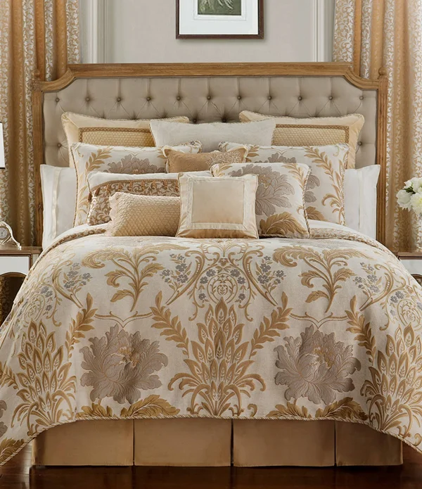 Waterford Ansonia Euro Sham - Ivory/Gold