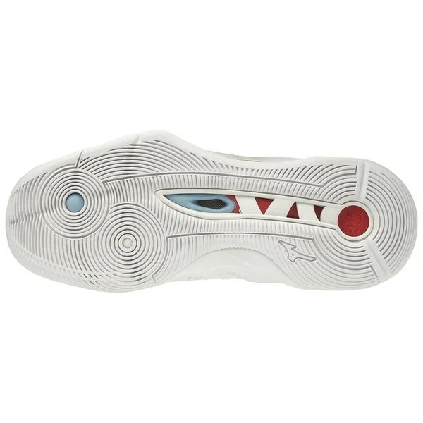 Mizuno - Wave Momentum Women's Volleyball Shoe, white-red, Size 13