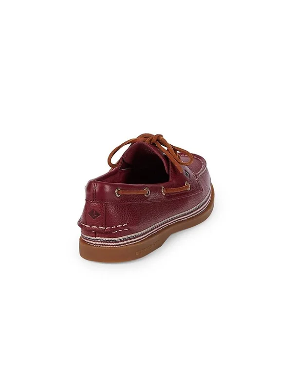 Women's Sperry Top-Sider Authentic Original Tumbled Leather Boat Shoe - Size: 8.5, Brown