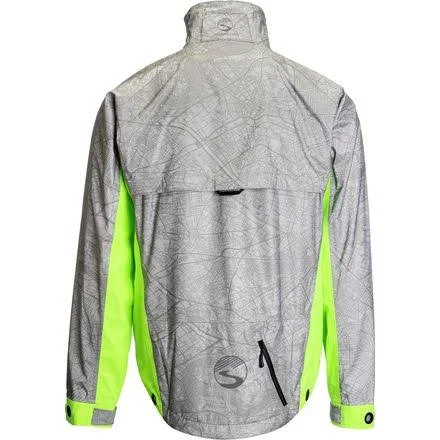 Showers Pass Hi Vis Torch Jacket - Men's Reflective Silver/Neon Green, XXL