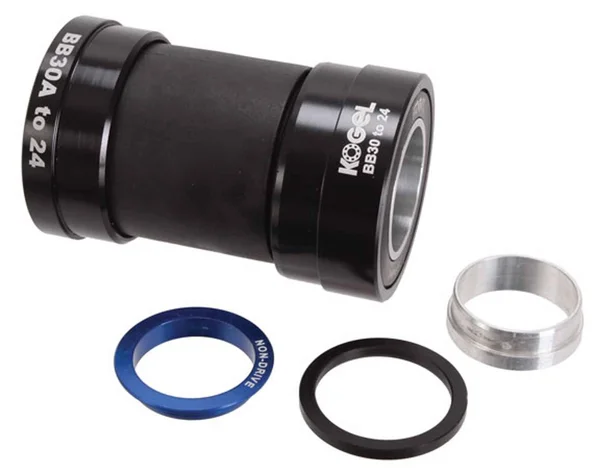 Kogel Bearings BB30A-24mm Shim/GXP (Road) Alloy Bottom Bracket - Blac