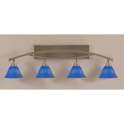 Red Barrel Studio Eisenhauer 4-Light Vanity Light, Blue