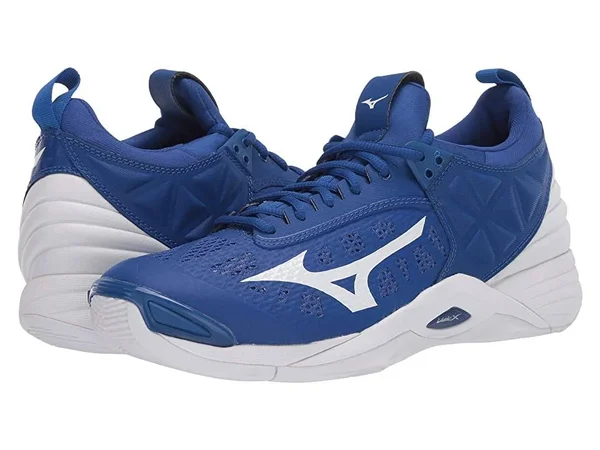 Mizuno Wave Momentum Men's Volleyball Shoes-Blue/White - Size: 9.5