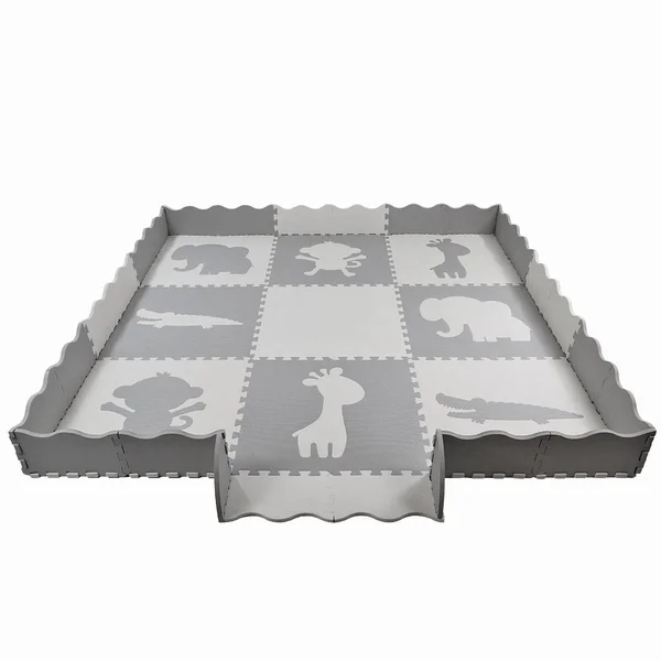 Clevr Xlarge Safari Animal Interlocking Eva Foam Kids Baby Play Floor