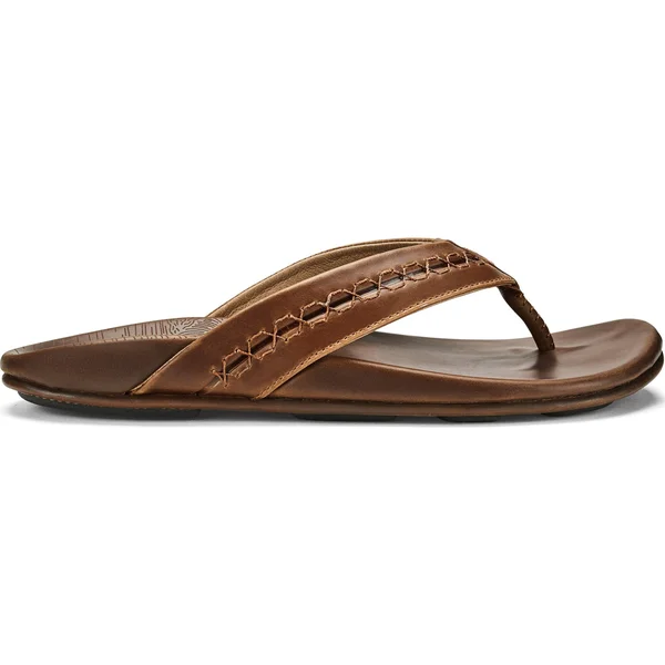Olukai Honoli&i Sandals - Men's Toffee/Toffee, 10