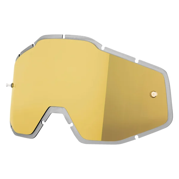 100% Accuri/Racecraft/Strata Replacement Lens - Gold Mirror