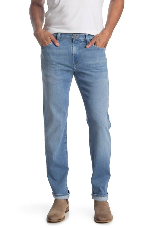 34 Heritage Men's Courage Straight Leg Jeans in Light Shaded Ultra, Men's Pants