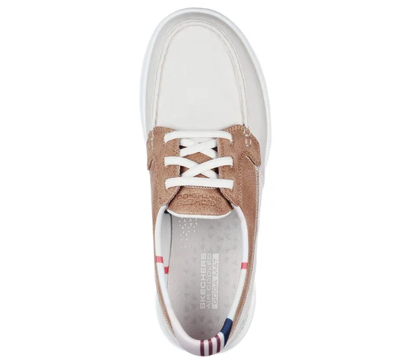 Skechers Women's GOwalk Lite Playa Vista Boat Shoe, Natural