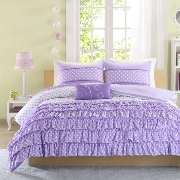 Mi Zone - Morgan Comforter Set - Purple - Twin/Twin XL