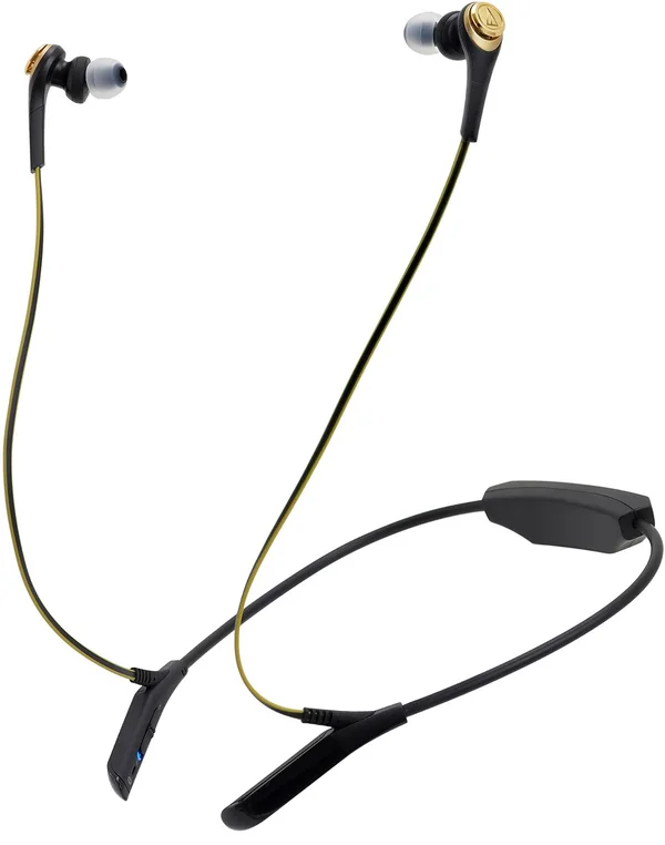 Audio Technica Ath-cks550bt Solid Bass Wireless In-Ear Headphones (Black-Gold)
