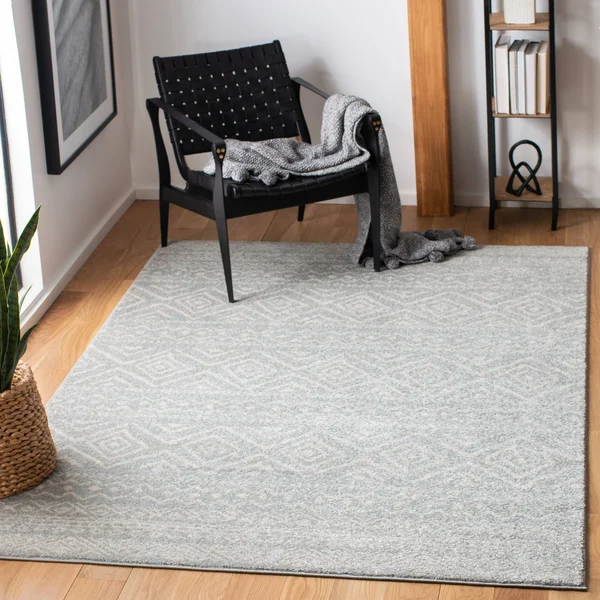 Safavieh Tulum Rug Collection TUL267A - Ivory - Grey - 12& x 18&