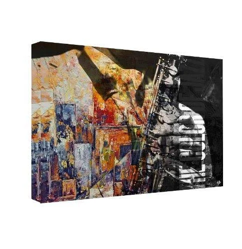 Ready2HangArt &The Color of Jazz II& Oversized Canvas Wall Art