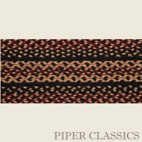 Blackberry Oval Jute Braided Area Rug 6& x 9& IHF