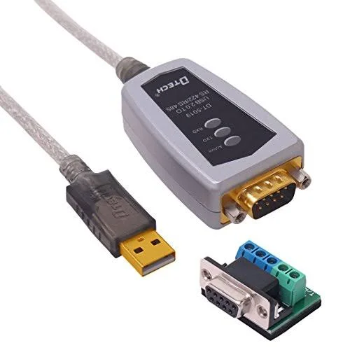 DTech 10 Feet USB to RS422 RS485 Serial Port Converter Adapter Cable with FTDI Chip Supports Windows 8 7 XP and Mac