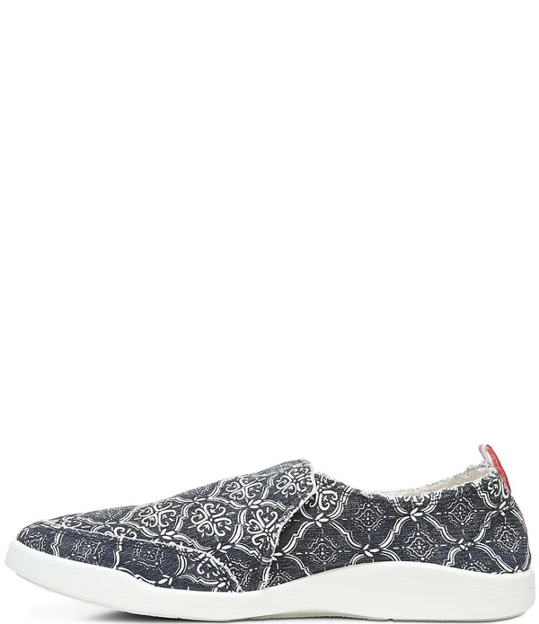 Vionic Malibu Mosaic Canvas Washable Slip-On Sneakers - 10m