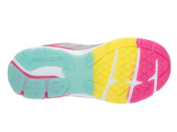 New Balance Girls& 888v2 Running Shoe - Grade School, Size: 7, Grey/Rainbow