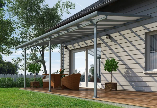 Palram 10x40 Feria Patio Cover Kit - Gray (HG9440)