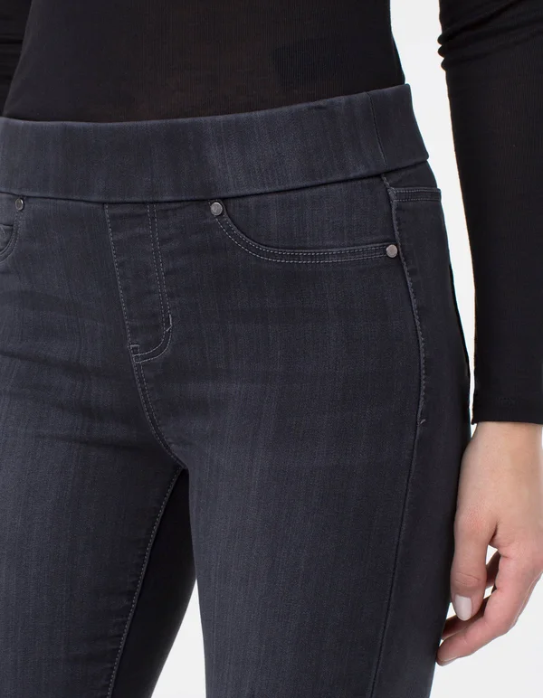 Liverpool Jeans Women's Sienna Pull-On Skinny Jeggings - Meteorite - Size 0
