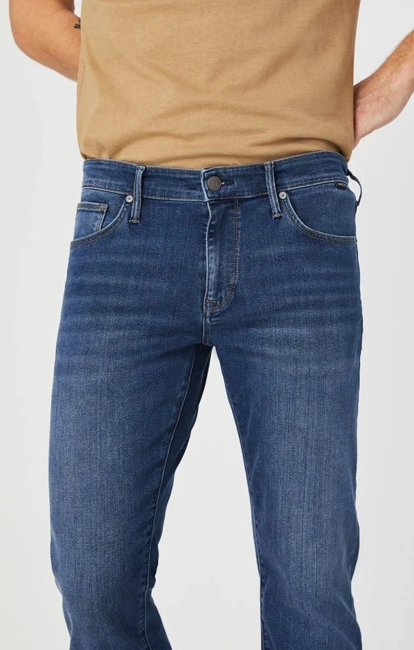 Mavi Men's Zach Straight Leg in Dark Supermove - Men's Jeans