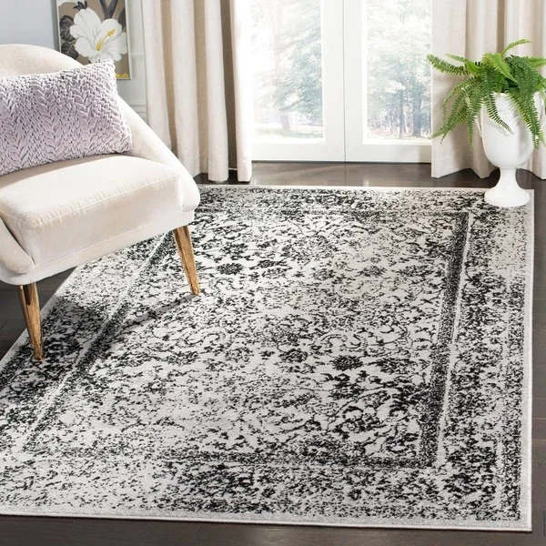 Safavieh Adirondack ADRW109B 2&6x22 x 12&0x22 Runner Grey - Black Area Rug