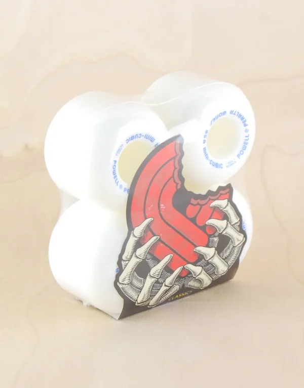 Powell Peralta Mini Cubic 64mm 95A White Skateboard Wheels