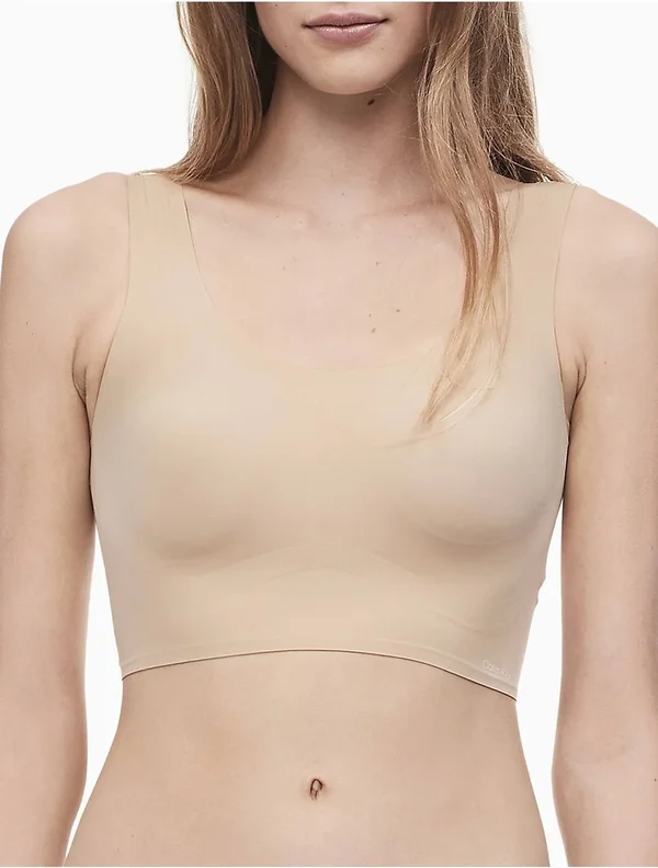 Calvin Klein Invisibles Lightly Lined Scoop Neck Bralette - Bare (QF4782) S
