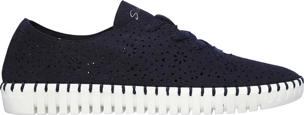 Skechers Women's Sepulveda Blvd Floral Maze Sneaker - Navy