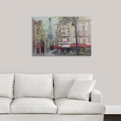 &Springtime in Paris& by Marilyn Hageman Painting Print on Wrapped Canvas Great Big Canvas Size: 24x22 H x 36x22 W x 1.5x22 D
