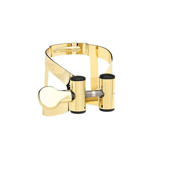 Vandoren LC56DP M/O Ligature and Plastic Cap for Soprano Saxophone, Gilded Finish