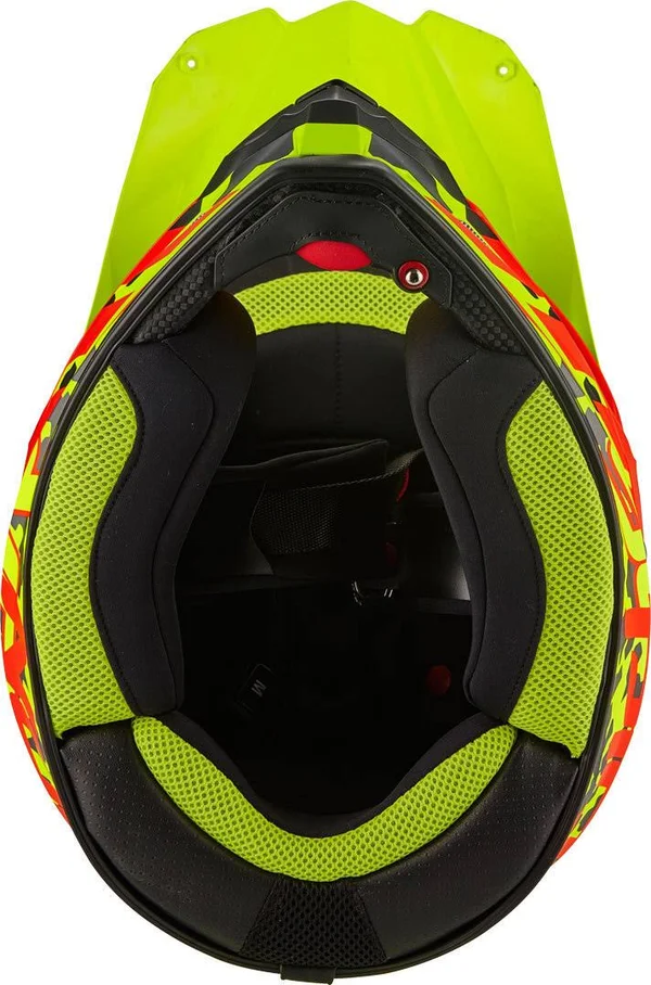 Scorpion Vx-21 Air Furio Cross Helmet, red-yellow, Size M