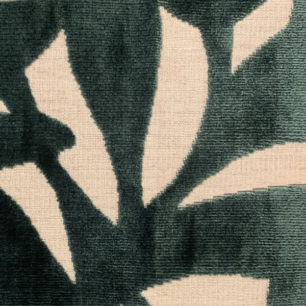 Plutus 18x22 x 18x22 Palm Floral Luxury Throw Pillow in Green