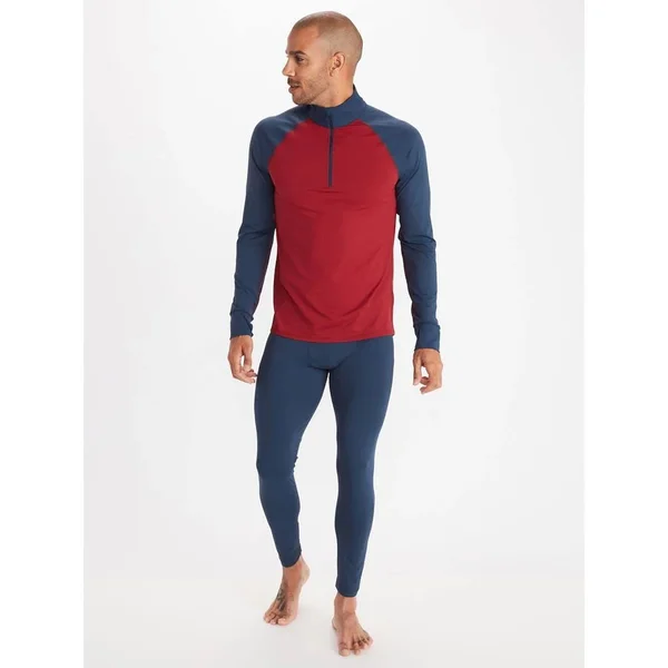 Marmot Baselayer 1/2-Zip Top - Men's Black, XL