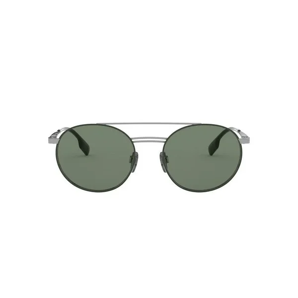 Burberry BE3109 Sunglasses, 53-19-145, 100371 Gunmetal/Matte Green