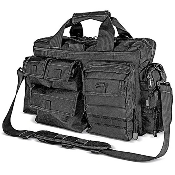 Kilimanjaro 910122 Tectus Tactical Briefcase Conceal Carry Bag - Black