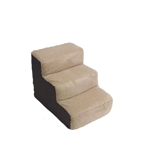 Dallas Manufacturing Co. 3 Step Home D閏or Pet Steps, Brown & Tan