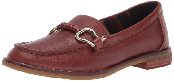 Women's Sperry Seaport Penny Plushwave Shackle Leather Loafer Tan, Size 10M