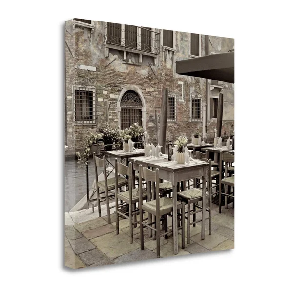 Tangletown Fine Art Veneto Caffe, 2x22 by Alan Blaustein, Giclee Print on Gallery Wrap Canvas, 30x30x22