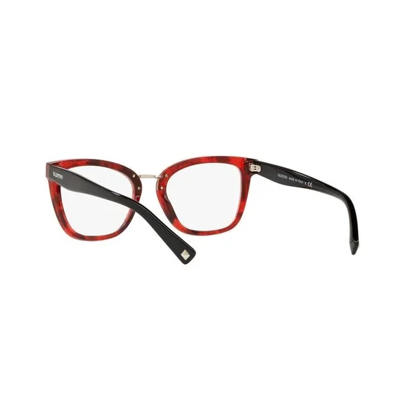 Valentino VA3026 Pillow Eyeglasses - 50-19-140, 5020-HAVANA Red