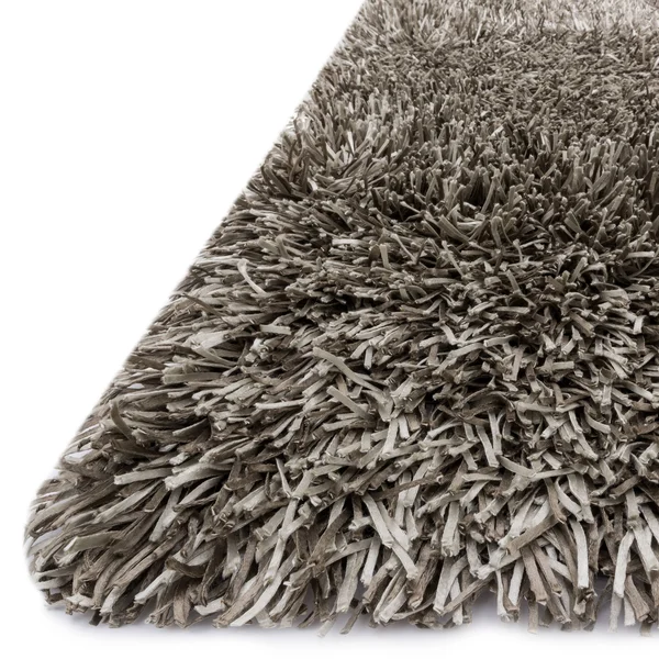 Alexander Home Hand-Tufted Rocco Solid Ribbon Shag Rug (3&6 x 5&6) Peacock, Blue
