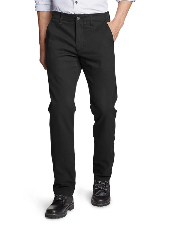 Eddie Bauer Men's Flex Wrinkle-Resistant Sport Chinos - Classic - Black - 40/30