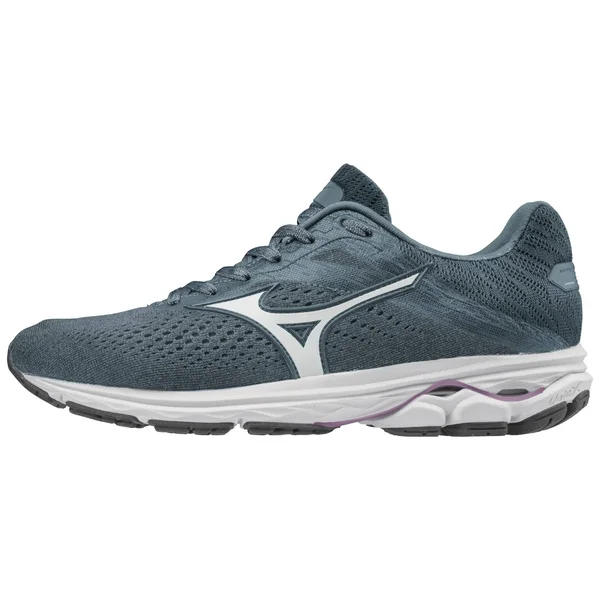 Women's Mizuno Wave Rider 23 - 8.5, Citadel/Glacier Gray