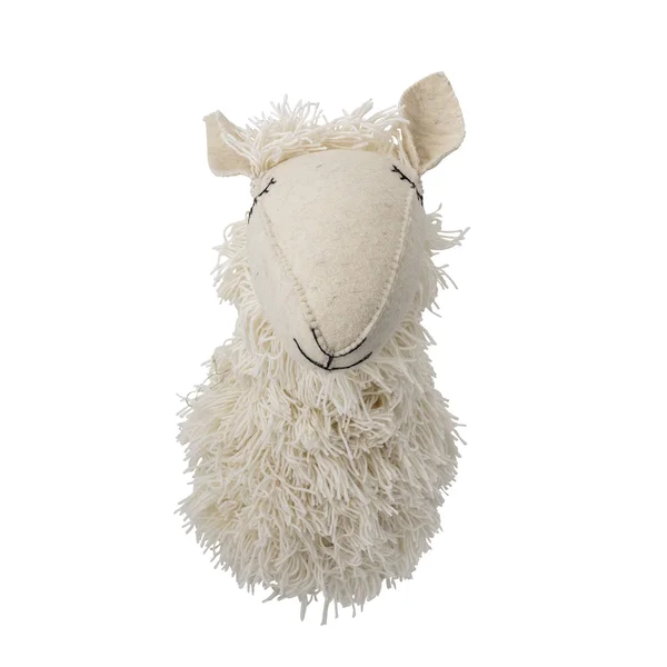 Bloomingville Wall Decor Sheep - Kids - Animal Heads - White
