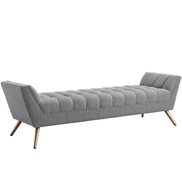Modway Atomic Red Response Fabric Bench