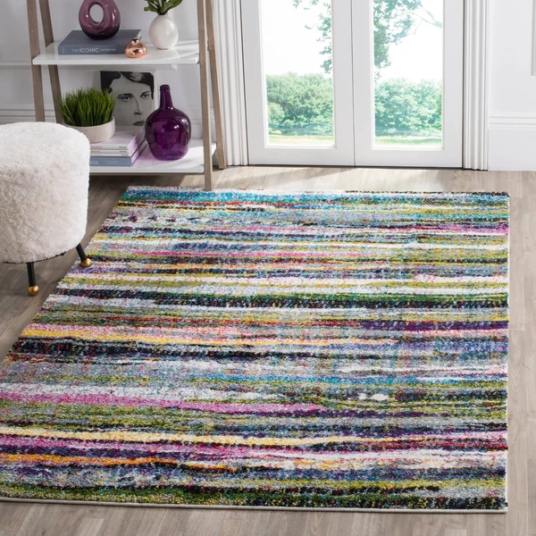 Safavieh Fiesta Shag FSG367M Multi Rug 4& x 6&