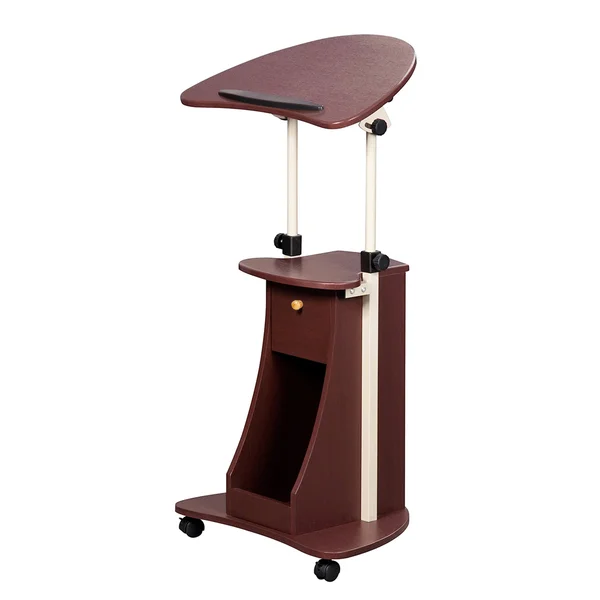 Techni Mobili Adjustable Laptop Cart; Chocolate