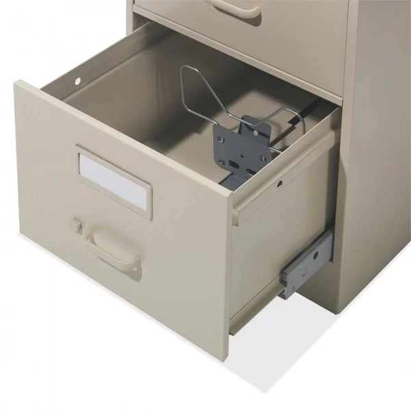 Global 2-Drawer 25x22 Deep Vertical File Cabinet - Letter, Black