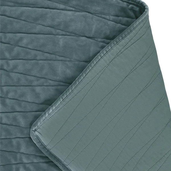 Velvet Quilt Set by Brielle Seafoam, Size King