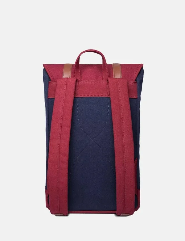 Sandqvist Stig Backpack - Multi Blue Burgundy