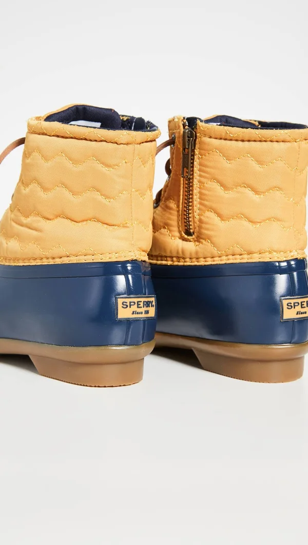 Sperry Top-Sider Saltwater Chevron Quilt Nylon 9.5 Women's Yellow