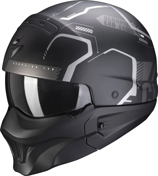 Scorpion - Helmet EXO-Combat Evo Ram Matt Black - Silver - Size XXL